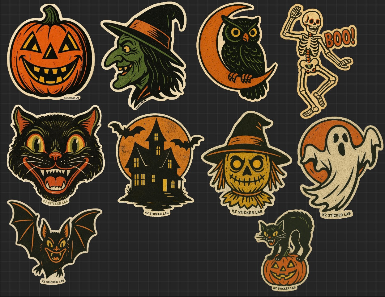 Vintage Halloween 6-pack