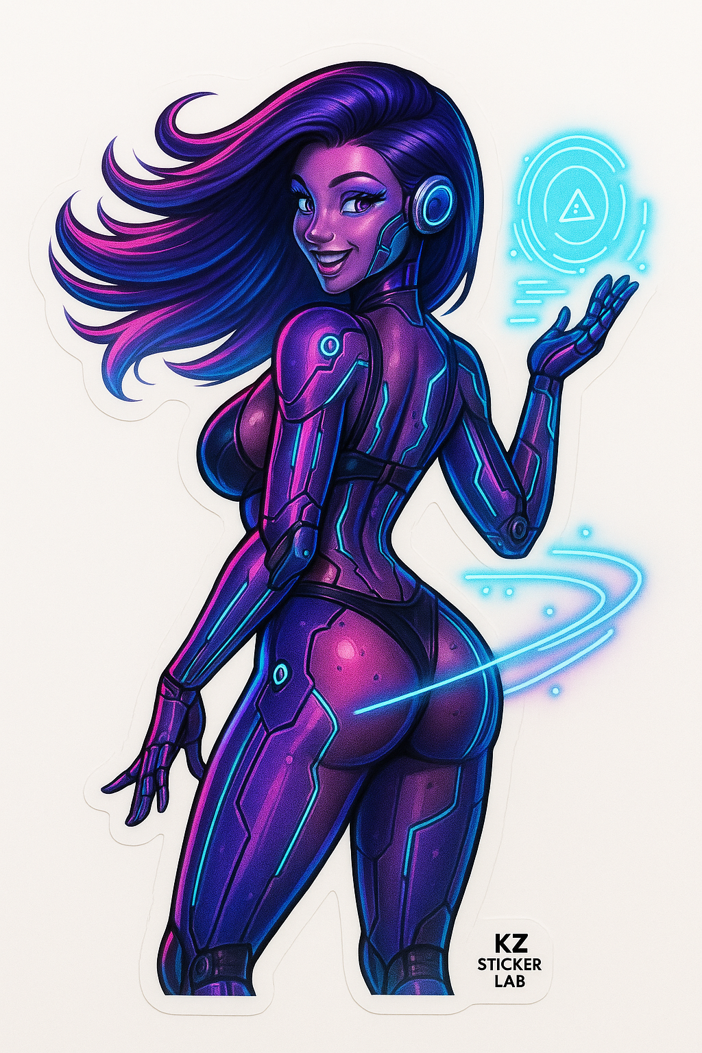 Cyber-punk pin-up 3-pack