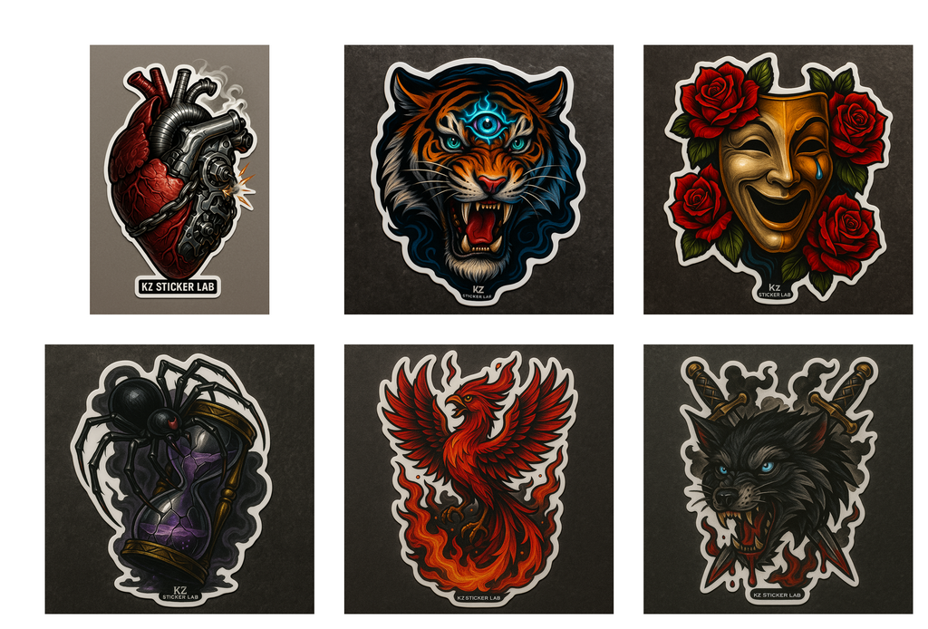 Tattoo design 6-pack